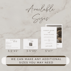 Printed Photo Wedding Invitation Suite | Minimalist 3-Piece Set with QR RSVP | Modern Picture Invite Bundle | Envelopes Included